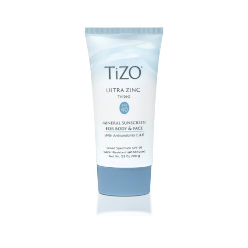 TiZO Ultra Zinc Tinted Body & Face SPF 40.